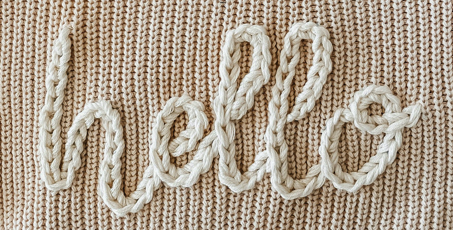 Haiying Snider Monogram Knit Pullover